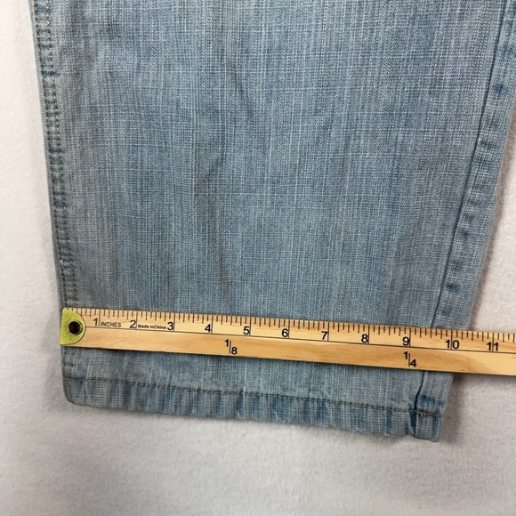 Dodeca Jeans Mens 40x32 Blue Wide Leg High Rise Light Wash - Picture 9 of 11